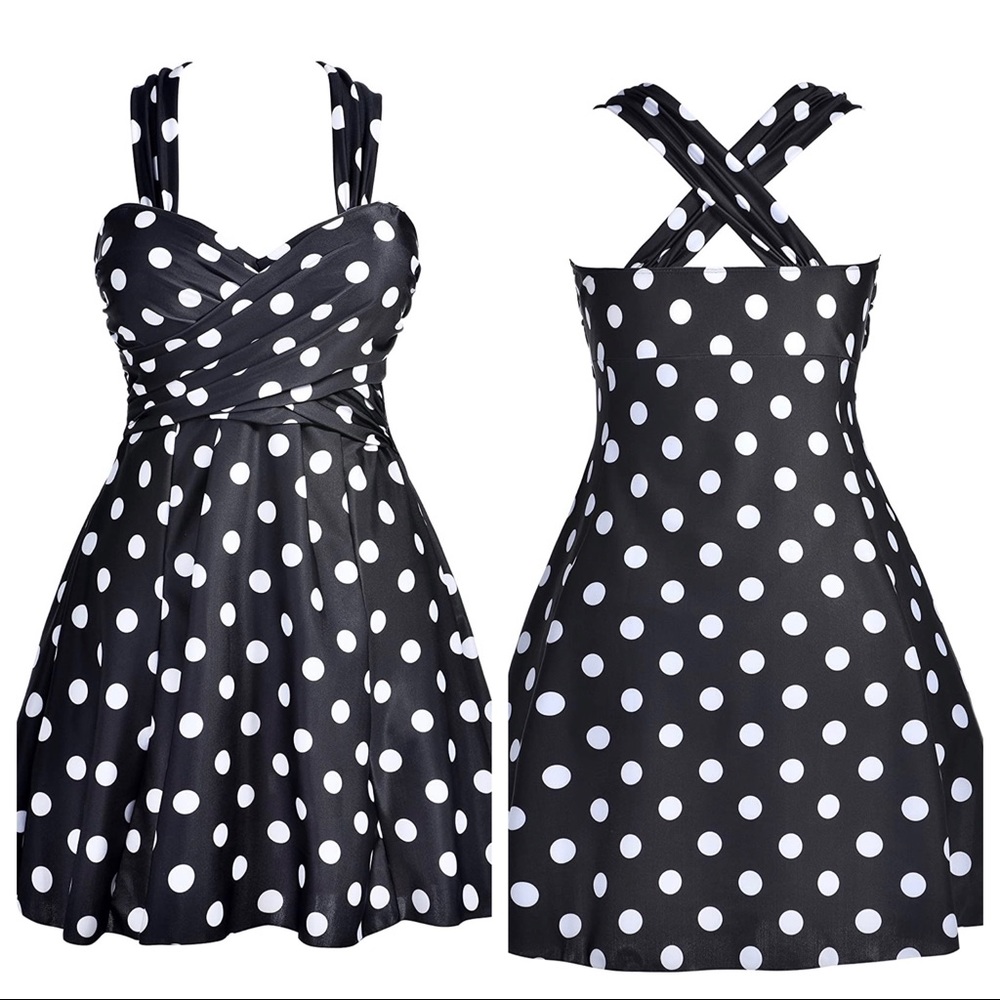 COCOPEAR 4x polkadot swimsuit 18 brand new
